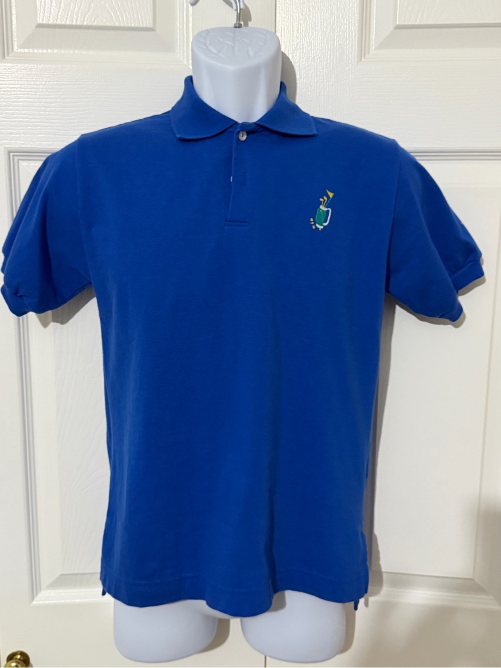 Kelly's Kids Royal Blue Polo with Golf Cart Embroidery